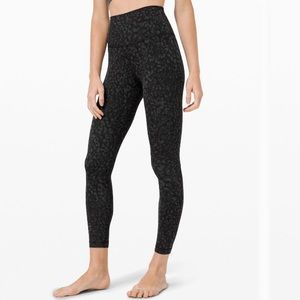 Lululemon Align High-Rise pant 25” - wild thing camo deep coal multi - size 6